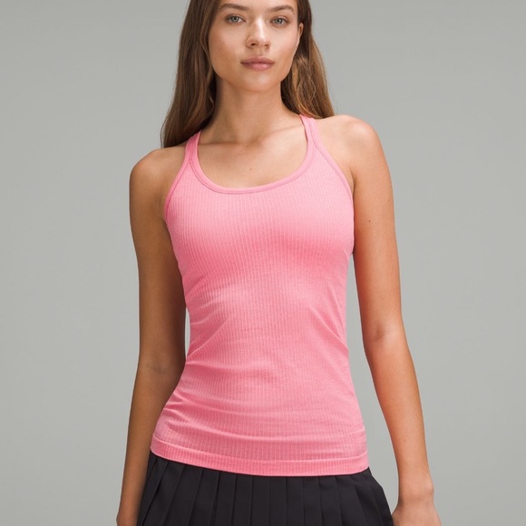 LULULEMON EBB TO STREET TANK IN SAKURA PINK SZ 10 NWT - Picture 2 of 11